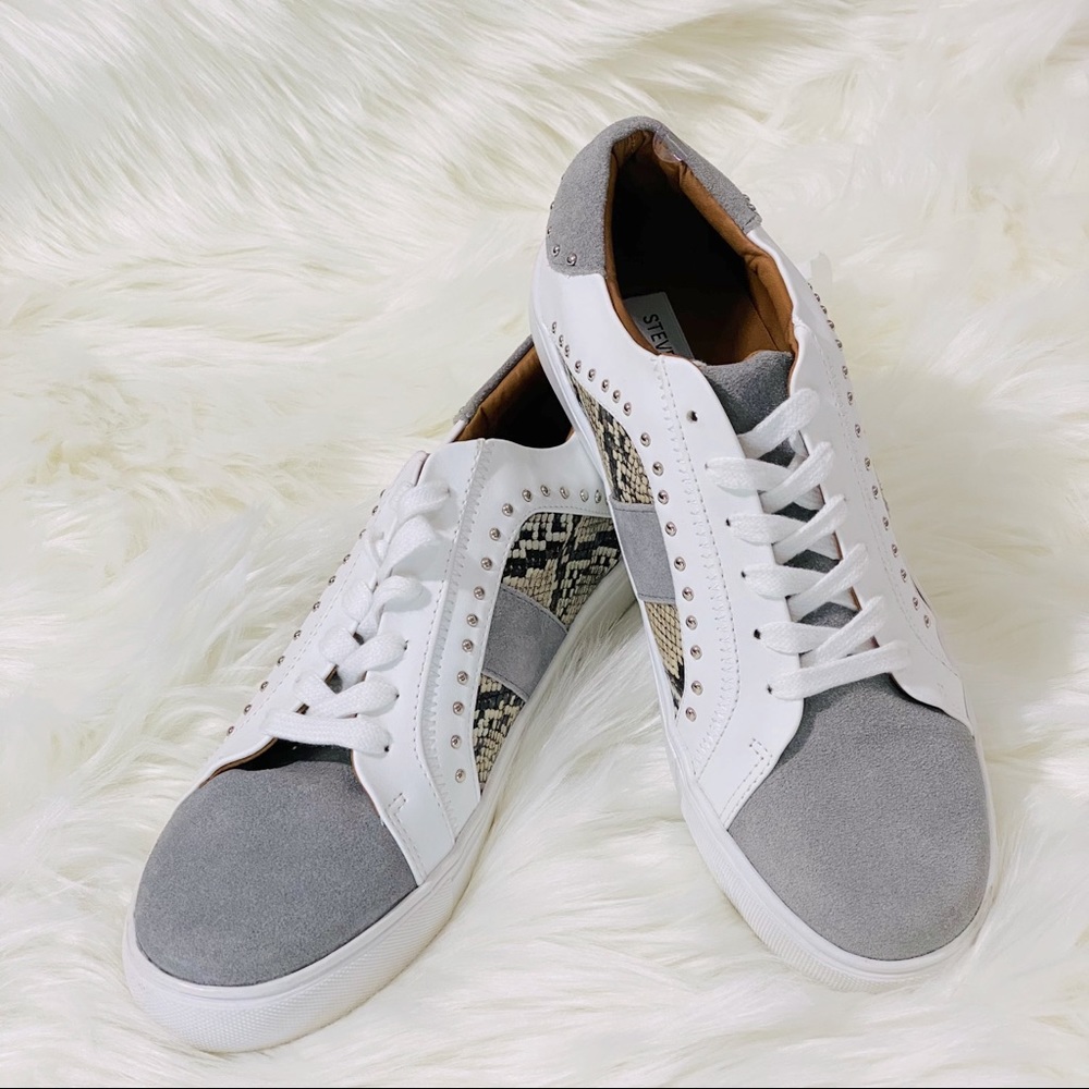 STEVE MADDEN Annita Studded Animal print Sneakers